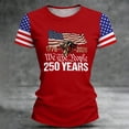 thumbnail image 2 of NMMUED 4th of July Shirts for Women Patriotic Shirts for Women Memorial Day 1776-2026 Short Sleeve Patriotic T-shirt Usa Shirts for Women Red White and Blue Womens Clothing Red M, 2 of 3