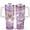 Purple Butterfly (2), variant on Pumpkin Cool Girl 40 Oz Tumbler with Handle Lid and Straw, Stainless Steel Double Walled Vacuum Insulated Cup, Cute Anniversary Wedding Birthday Gifts Tumbler for Women Men Friends Outdoor Indoor