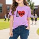 thumbnail image 5 of TaTaai School Season Cute Print Short Sleeve T-Shirt, Valentine's Day Casual Top, Unisex All Season Graphic Tee Gift, 5 of 8