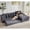 Dark Gray, variant on Cloud Couch L-Shape Corduroy Sofa, Convertible Sleeper, No Assembly,Blue