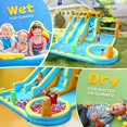 thumbnail image 6 of Ktaxon 11-in-1 Inflatable Water Slide Bounce House with Blower, Double Slides Water Park, Pool & Basketball & Football Games for Kids Backyard, 6 of 7