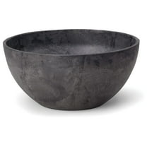 31128 Napa Bowl Planter, Black, 12-Inch