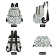thumbnail image 4 of FORMRS Mini Backpack Purse for Women Travel Daypack Casual Shoulder Bag, Darker Leafy Pattern, 4 of 7
