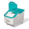 thumbnail image 1 of Starfrit LocknLock Plastic Pantry Container with Wheels, 406oz/12L, Airtight, 4-Sided Locking Flip-Top Lid, 1 of 8