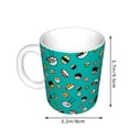 thumbnail image 2 of Yiaed Sushi (3) Print Ceramics Coffee,Large Handle Design,Extra Large Tea and Coffee Cup for Office and Home Mugs, 2 of 6