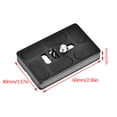 thumbnail image 4 of Acouto Alloy Quick Release Plate With 1/4 Inch Screw Fits For Arca Benro Monopod Tripod Ball Head SLR Camera, 4 of 8