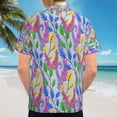 thumbnail image 6 of High Quality Hawaiian Shirts for Men Short Sleeve Aloha Beach Shirt Floral Summer Casual Button Down Shirts Blouses CMJ3DR, 6 of 7