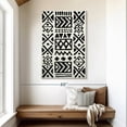 thumbnail image 2 of Elephant Stock African Geometric Abstract Wall Art - Vertical Canvas Wall Art - Living Room Wall Decor - Abstract Canvas - Black And White Decor - 32" x 48", 2 of 8