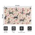 thumbnail image 5 of Schnauzer Dog and Pioneer Flower Door Rugs,Washable Non Slip Door Mats Indoor,Decorative Door Mats,Entry Mat Indoor for Entrance,Bedroom,Kitchen,Bathroom,20"x32", 5 of 6
