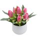 thumbnail image 1 of Tulipanes artificiales en miniatura en maceta, bonsái de flores artificiales para decoración de interiores, macetas falsas para escritorio, estante, hogar, oficina, decoración de flores, 1 of 6