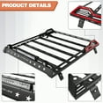 thumbnail image 2 of POFENZE Roof Rack Cargo Carrier for 2007-2022 Jeep Wrangler JK JL Unlimited 4 Door Luggage Rack for Car with LED Lights, 2 of 6