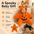 thumbnail image 2 of Loyni Baby Starfish Onesie Fleece Wearable Swaddle Bag Newborn Star Shape Hooded Sleep Sack Halloween Sleeping Blanket for 0‑3 Months Baby Shower Gift, 2 of 5