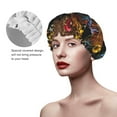 thumbnail image 4 of Kdxio Embroidery Chicken Rooster Print Shower Cap for Women,Elastic and Reusable,Double Waterproof Layers Bathing Hat, 4 of 9
