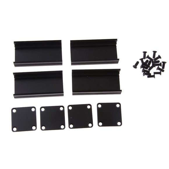 2 Unidades Caja de Proyecto de Aluminio Extruido Caja de Caja Electrónica DIY 50x25x25mm
