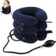 thumbnail image 1 of Dispositivo de tracción cervical para aliviar el dolor de cuello. Collarín inflable ajustable y aparato de tracción cervical. Dispositivo de descompresión cervical para uso doméstico (azul)., 1 of 7