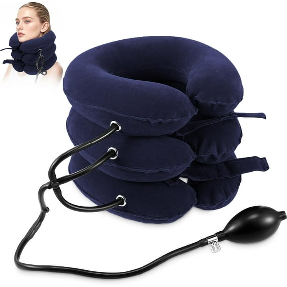 Neck Stretcher, Cervical Traction Device, Neck Traction Device, Neck Pain Relief, Adjustable Inflatable Neck Brace & Neck Stretcher Cervical Traction, Neck Decompression Home Use