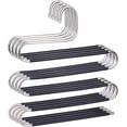 thumbnail image 3 of S-Shape Pants Hangers 5 Layers Hangers Closet Space Saver,Non Slip Jeans Hanger for Pants Jeans Scarfs Belts Ties(4-Pack), 3 of 8