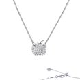 thumbnail image 4 of Lafonn Classic Sterling Silver Platinum Plated Necklaces (0.81 Cttw), 4 of 5