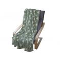 thumbnail image 4 of Green Soft Flannel Fleece Blanket, Greek Inspired Romance Cupid Silhouette Pattern with Little Hearts Print, Cozy Plush for Indoor and Outdoor Use, 60" x 80", Jade Green Purple Cream, by Ambesonne, 4 of 6
