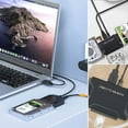 thumbnail image 1 of Fiudx Convertidor Usb 3.0 Ide, Transferencia Rápida de Datos de Hasta 5 Gbps, Admite 3 Unidades Simultáneamente, Copia de Seguridad o Recuperación de Archivos, Funciona con Hdd, Ssd, Dvd, Blu-Ray, Co, 1 of 1