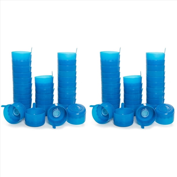 Paquete de 60 Tapas de Antiderrame Tapas de Botella Antisalpicaduras Reutilizables para Jarras de Agua Tapas Reutilizables para Jarras Dispensadoras de Agua