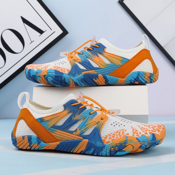 Zapatos Acuáticos FLhrweasw para Hombres Y Mujeres Sin Cordones Secado Rápido azul 41