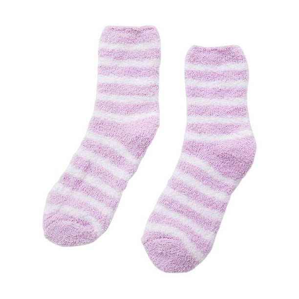 Calcetines gruesos cálidos para dormir Qarigey Violeta