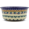 thumbnail image 3 of Polish Pottery 5¼-inch Bowl (Blue Cress Theme) Signature UNIKAT Hand Painted in Boleslawiec, Poland + Certificate of Authenticity, 3 of 6