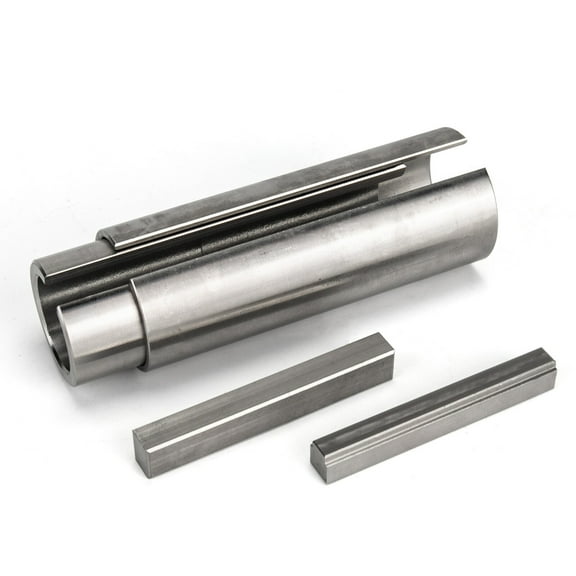 3mirrors Gas Engine Pulley Crank Shaft Sleeve Adapter Key Bore Reducer Bushing Predator Stainless Steel - 3/4" to 1-1/8" w/1/4 key