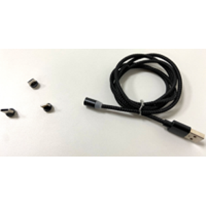 Charging Cable Phone Braided Detachable Cord USB charging cable detachable 360 Degree Rotating Cable, Black, Cable, Replacement for Android Connector