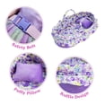 thumbnail image 3 of Lullaberry Cozy Dream Doll Bassinet - Baby Doll Portable Carrier - Fits for American Girl Dolls up to 18"(46cm) - Soft Pillow & Safety Buckle Included - Purple, 3 of 7