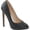 Black Faux Leather, variant on Women's Pleaser Sexy 42 Peep Toe Pump