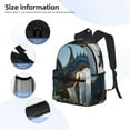thumbnail image 4 of Rocae Wild Blue Cool Dragon for Lightweight Casual Backpack Travel Hiking Backpack Carry On Laptop Backpack, 4 of 6