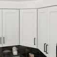 thumbnail image 2 of Furinno Shaker Wall Diagonal Kitchen Cabinet with 1 Door 2 Shelves, Ready to Assemble, 12 D x 24 W x 30 H, White, 2 of 8