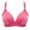 Hot Pink, variant on Lisbinx Plus Size Bras Woman's Fashion Plus Size Wire Comfortable Push Up Bra Underwear