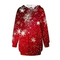 thumbnail image 6 of hotojiny Christmas Hoodie Dress for Women Casual Long Sleeve Fashion Printed Sweatshirt Pullover Dress with Pockets, 6 of 6