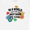 thumbnail image 4 of Inktastic In a World You Can Be Anything Be Kind Autism Awareness Boys or Girls Baby Bodysuit, 4 of 5