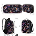 thumbnail image 5 of KUIFORTI Butterfly Backpack Messenger Bag Crossbody Printed Lunch Case Lunch Bag Pencil Case Pencil Bag with Pocket, Set of 3, 5 of 7