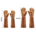 thumbnail image 3 of AUDeals Long Thorn Proof Gardening Gloves for Women and Men, Cowhide Leather Rose Pruning Gloves with Forearm Protection, Heavy Duty Gauntlet Work Gloves for Farm and Yard, 3 Sizes, 3 of 7