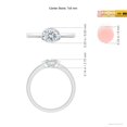 thumbnail image 3 of ANGARA Lab Grown East-West Oval Diamond Solitaire Ring for Women in 14K White Gold (Size-7x5mm| Color-F-G| Clarity-VS) | April Birthstone, Anniversary, Jewelry Gift for Women | Lab-Grown Diamond Ring, 3 of 5