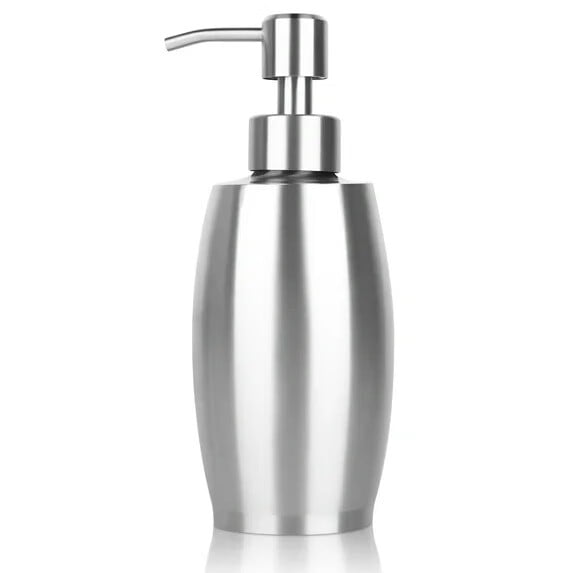 375ml Soap Dispenser,304 Stainless Steel Hand Soap Dispenser with Pump for Kitchen and Bathroom Sink