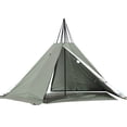 thumbnail image 4 of Foldable Camping Tent Two-door Design Tent with Chimney Opening 210 Oxford Cloth Outdoor Tent, 4 of 6