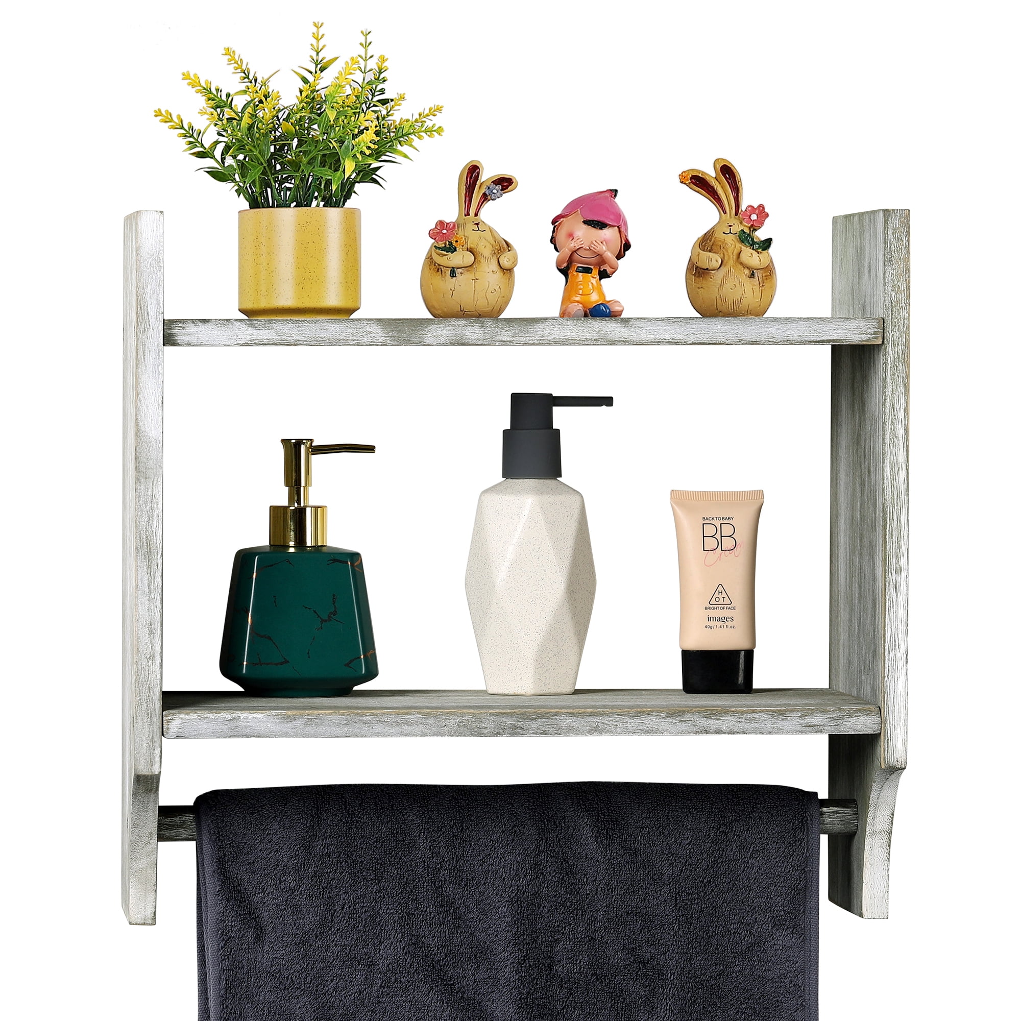 Steel & Wood Bathroom Storage Shelf on Food52