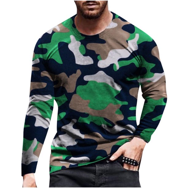 Blusa superior de camisa de manga larga con estampado de ocio de negocios de impresión 3D de primavera para hombres Pompotops oipoqjl8260