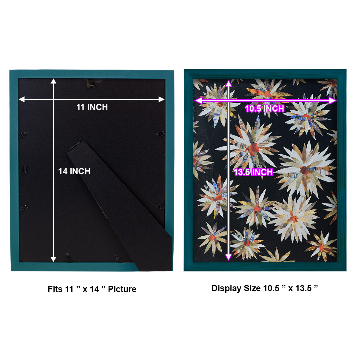 Starburst Too II - Framed Print w/glass - Ocean Blue