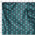 thumbnail image 4 of Soimoi Green polyester Crepe Fabric Red Heart Print Sewing Fabric Yard 52 Inch Wide, 4 of 6