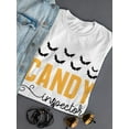 thumbnail image 3 of Candy Inspector. Bats And Broom T-Shirt Women -Image by Shutterstock, Female 3X-Large, 3 of 4