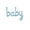 Blue, variant on Air-Filled Lowercase Cursive "Baby" Backdrop Balloon Banner
