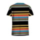 thumbnail image 3 of Tops de mujer Blusa de manga corta con cuello en V Uniforme de trabajo Estampado de rayas con blusa de tres bolsillos Pompotops hkajfhjk463920, 3 of 4