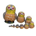 thumbnail image 1 of de Rusas de de Matryoshka Ornamento Decorativo de Juguete para 6 Sunnimix muñecas de madera de nido, 1 of 8